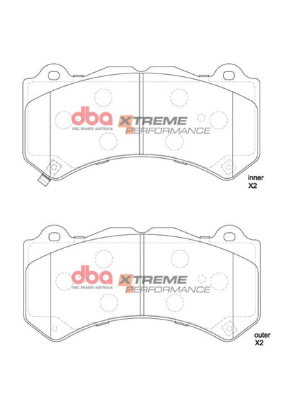 DBA Brake Kit - 5000 T3 Slotted & Xtreme Performance Brake Pads (2x DBA53919BLKS + DB15039XP) — BP OPREMA I SERVIS d.o.o.