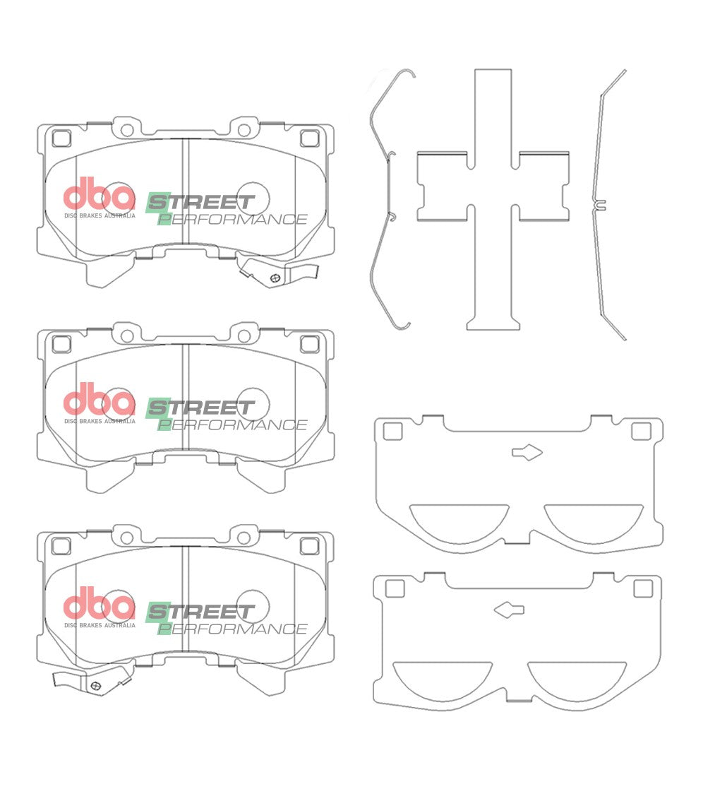 DBA Brake Kit - Street Series T2 Slotted & Street Performance Brake Pads (2x DBA3770S + DB15077SP) — BP OPREMA I SERVIS d.o.o.