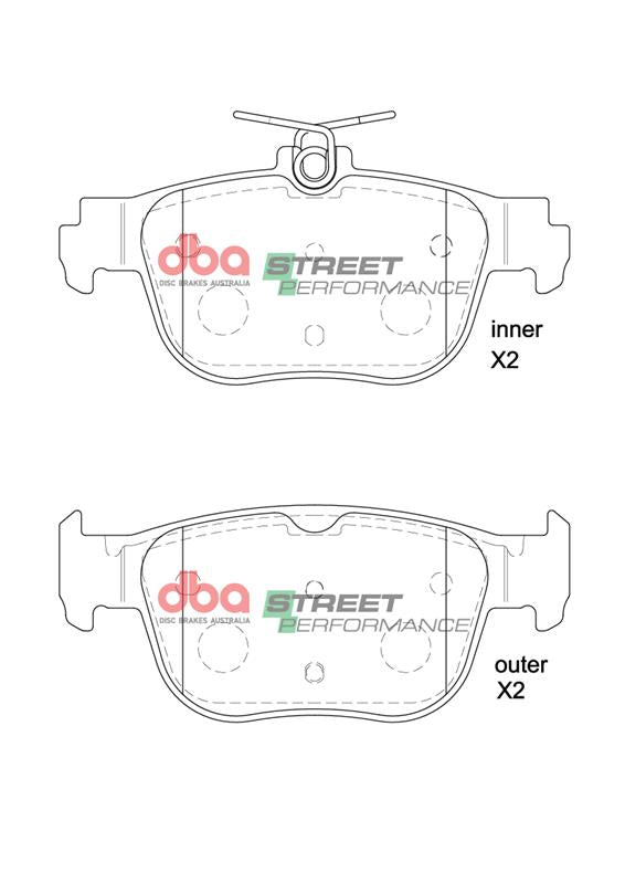 DBA Brake Pads Street Performance | Rear Axle — BP OPREMA I SERVIS d.o.o.