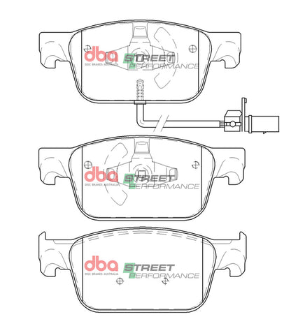 DBA Brake Pads Street Performance | Front Axle — BP OPREMA I SERVIS d.o.o.