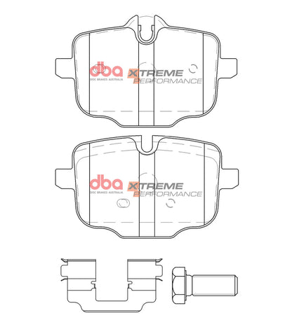 DBA Brake Kit - Street Series T2 Slotted & Xtreme Performance Brake Pads (2x DBA3419S + DB15109XP) — BP OPREMA I SERVIS d.o.o.