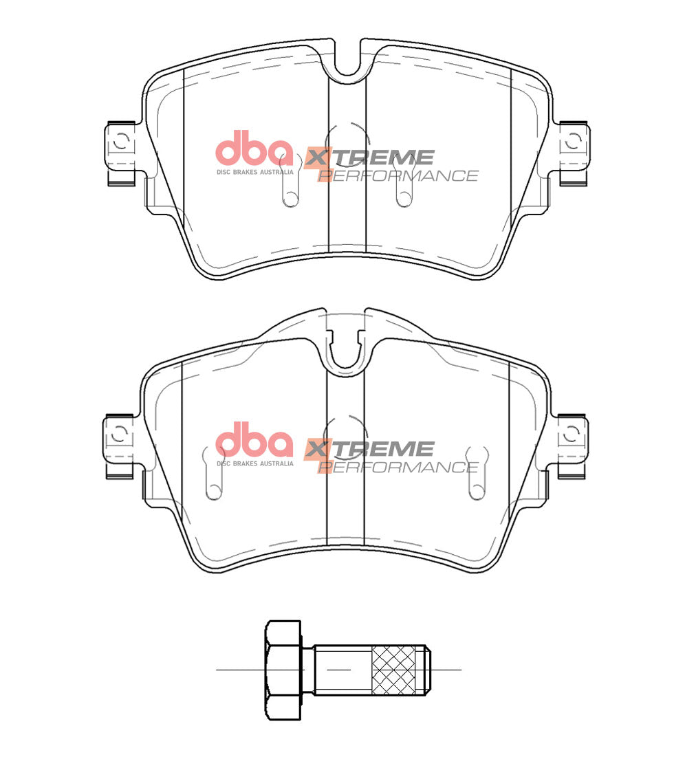 DBA Brake Kit - 4000 Series T3 Slotted & Xtreme Performance Brake Pads (2x DBA42524S + DB15119XP) — BP OPREMA I SERVIS d.o.o.