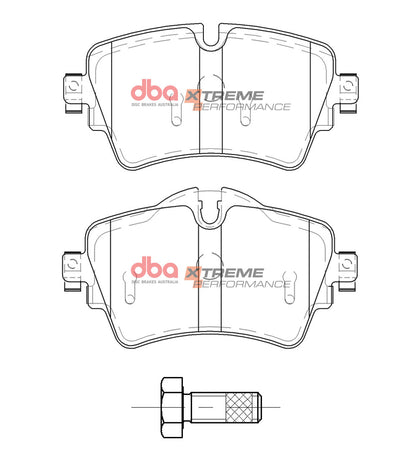 DBA Brake Kit - 4000 Series T3 Slotted & Xtreme Performance Brake Pads (2x DBA42524S + DB15119XP) — BP OPREMA I SERVIS d.o.o.