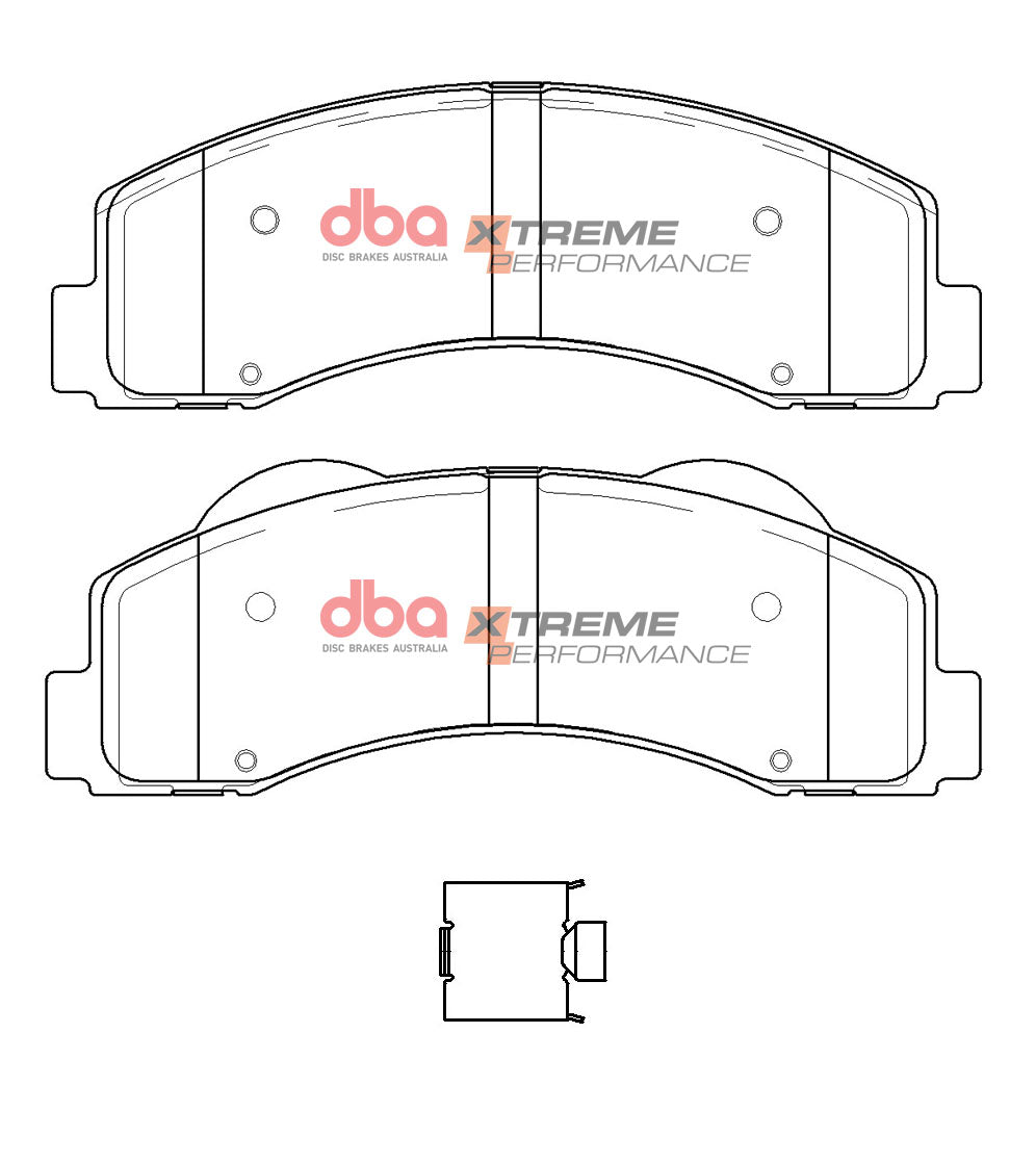 DBA Brake Kit - 4000 Series T3 Slotted & Xtreme Performance Brake Pads (2x DBA42790S + DB15121XP) — BP OPREMA I SERVIS d.o.o.