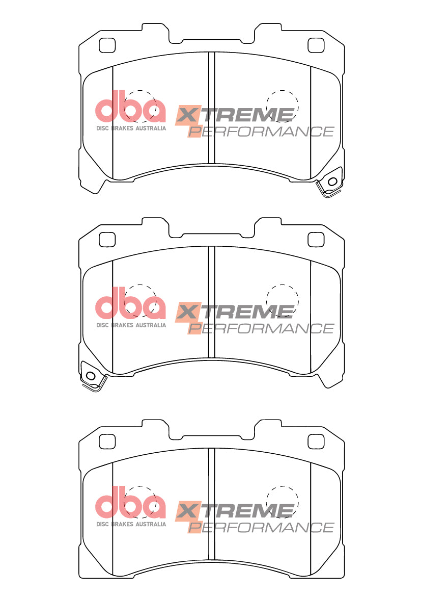 DBA Brake Kit - 5000 T3 Slotted & Xtreme Performance Brake Pads (2x DBA53922BLKS + DB15147XP) — BP OPREMA I SERVIS d.o.o.