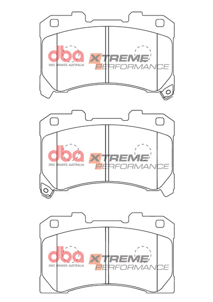 DBA Brake Kit - 5000 T3 Slotted & Xtreme Performance Brake Pads (2x DBA53922BLKS + DB15147XP) — BP OPREMA I SERVIS d.o.o.