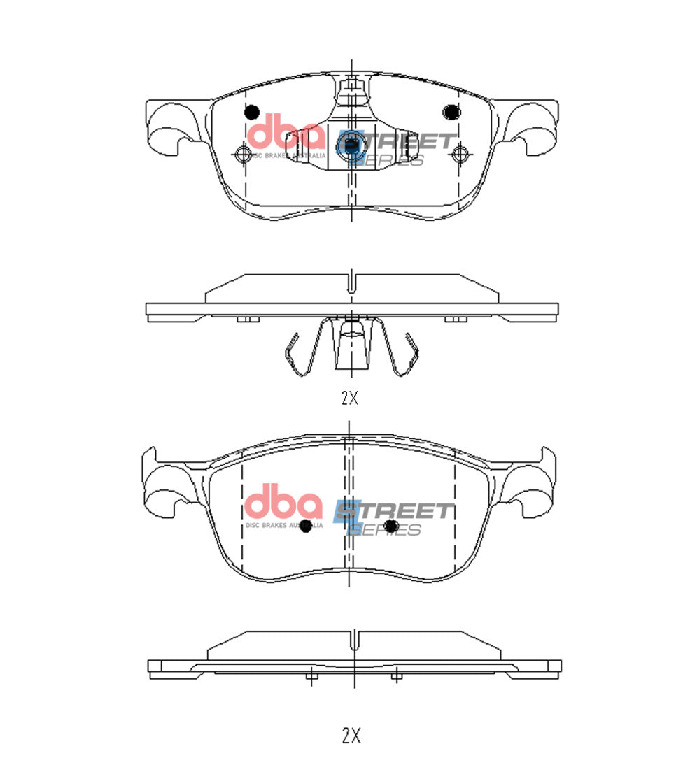 DBA Brake Pads Street Series | Front Axle — BP OPREMA I SERVIS d.o.o.
