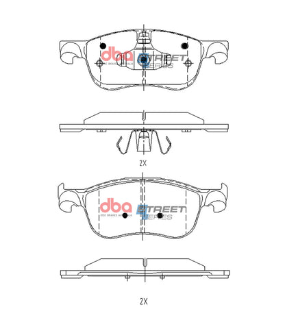DBA Brake Pads Street Series | Front Axle — BP OPREMA I SERVIS d.o.o.