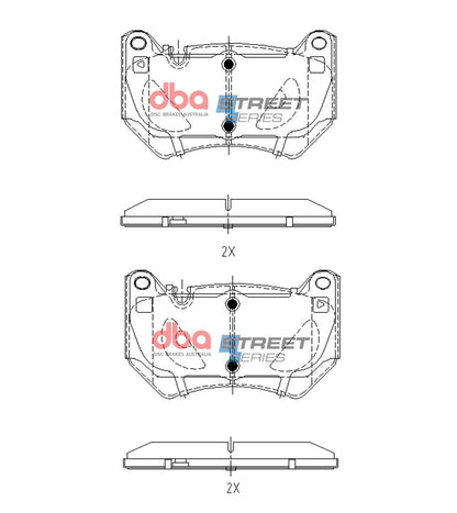 DBA Brake Pads Street Series | Front Axle — BP OPREMA I SERVIS d.o.o.