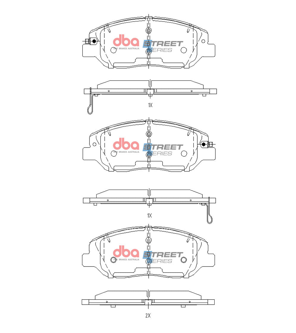 DBA Brake Pads Street Series | Front Axle — BP OPREMA I SERVIS d.o.o.