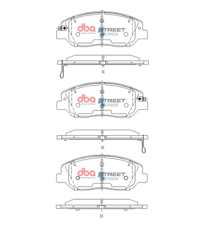 DBA Brake Pads Street Series | Front Axle — BP OPREMA I SERVIS d.o.o.