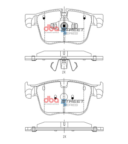 DBA Brake Pads Street Series | Front Axle — BP OPREMA I SERVIS d.o.o.