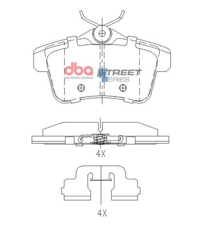 DBA Brake Pads Street Series | Rear Axle — BP OPREMA I SERVIS d.o.o.