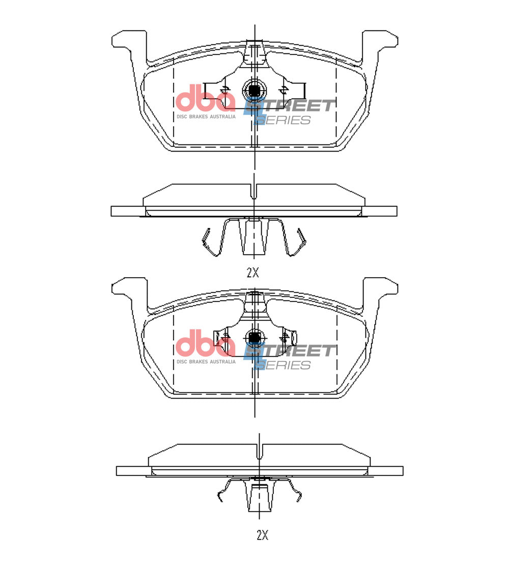 DBA Brake Pads Street Series | Front Axle — BP OPREMA I SERVIS d.o.o.