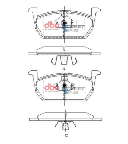 DBA Brake Pads Street Series | Front Axle — BP OPREMA I SERVIS d.o.o.