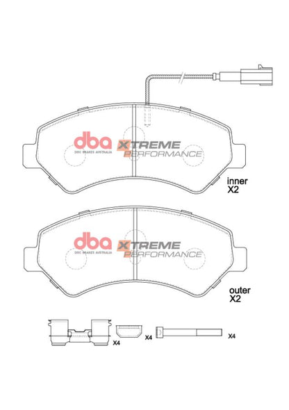 DBA Brake Pads Xtreme Performance | Front Axle — BP OPREMA I SERVIS d.o.o.
