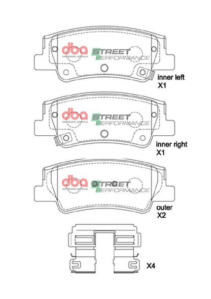 DBA Brake Pads Street Performance | Rear Axle — BP OPREMA I SERVIS d.o.o.