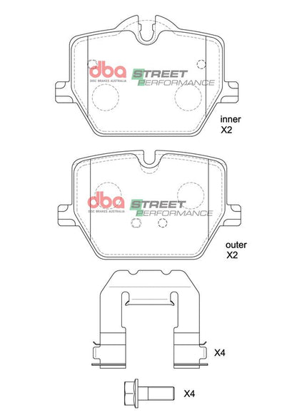 DBA Brake Kit - Street Series T2 Slotted & Street Performance Brake Pads (2x DBA3419S + DB15189SP) — BP OPREMA I SERVIS d.o.o.