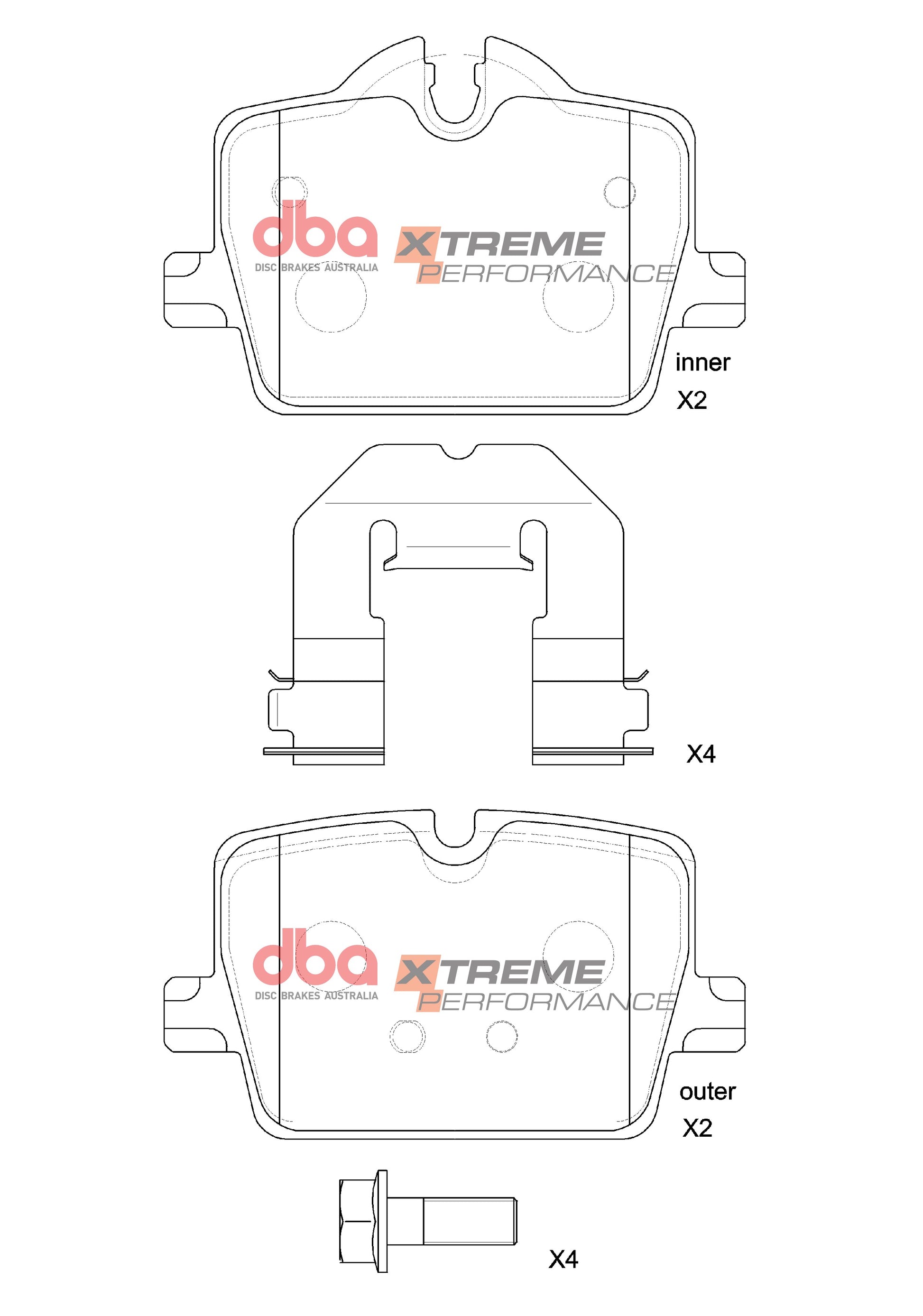 DBA Brake Pads Xtreme Performance | Rear Axle — BP OPREMA I SERVIS d.o.o.