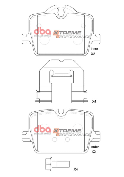DBA Brake Pads Xtreme Performance | Rear Axle — BP OPREMA I SERVIS d.o.o.