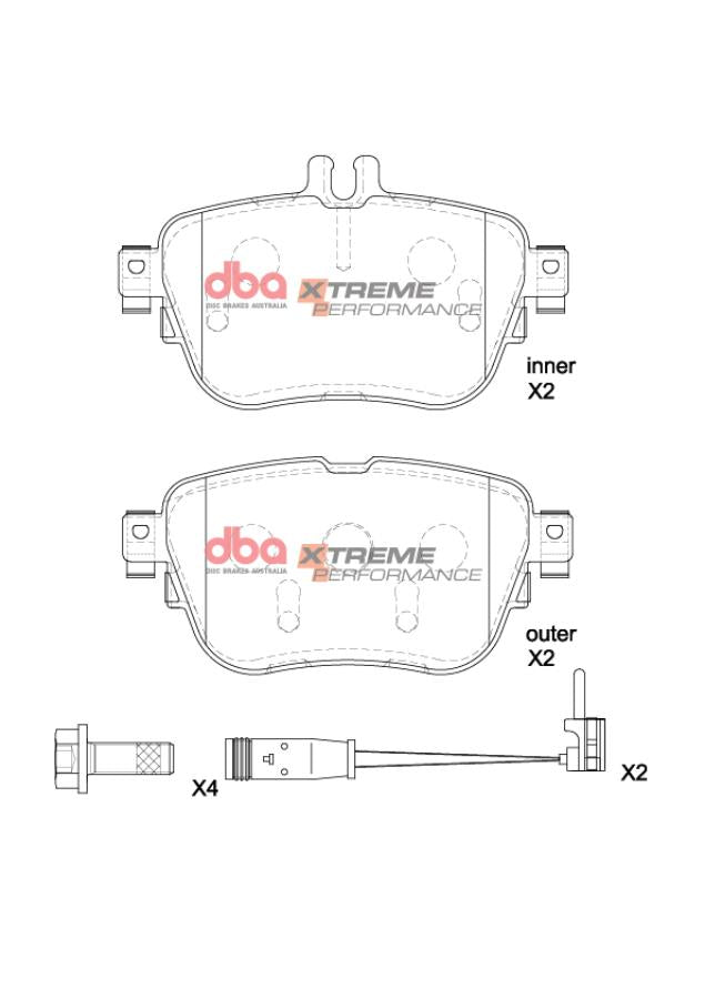 DBA Brake Pads Xtreme Performance | Rear Axle — BP OPREMA I SERVIS d.o.o.