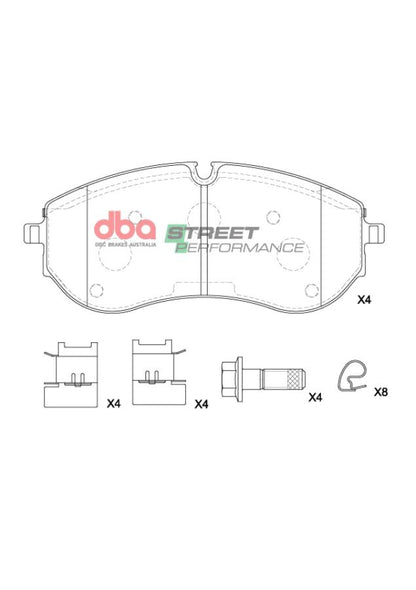 DBA Brake Pads Street Performance | Front Axle — BP OPREMA I SERVIS d.o.o.
