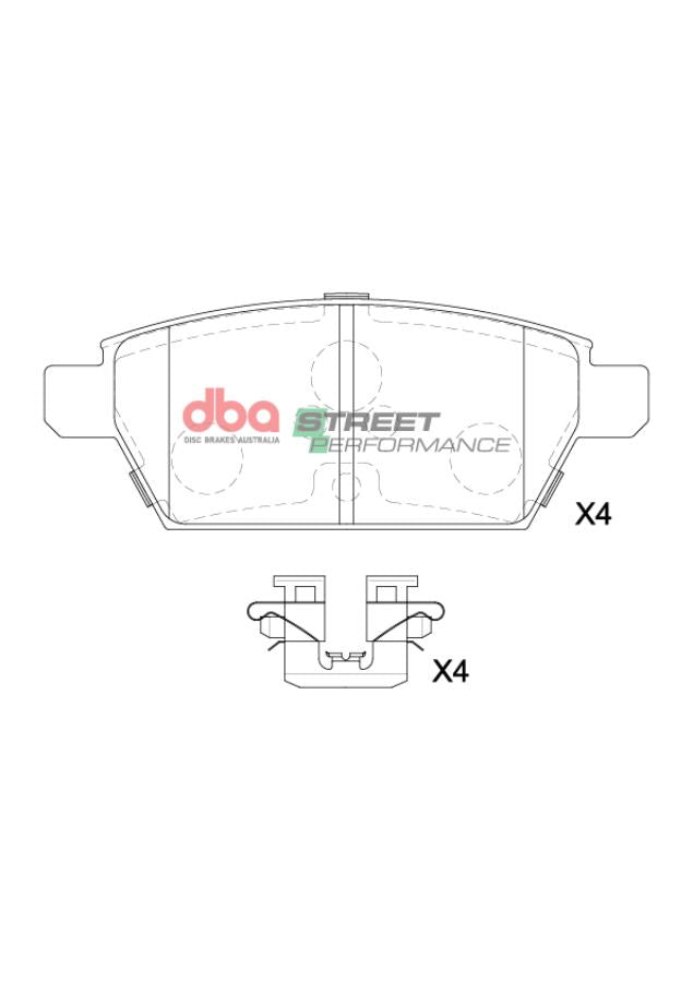 DBA Brake Pads Street Performance | Rear Axle — BP OPREMA I SERVIS d.o.o.