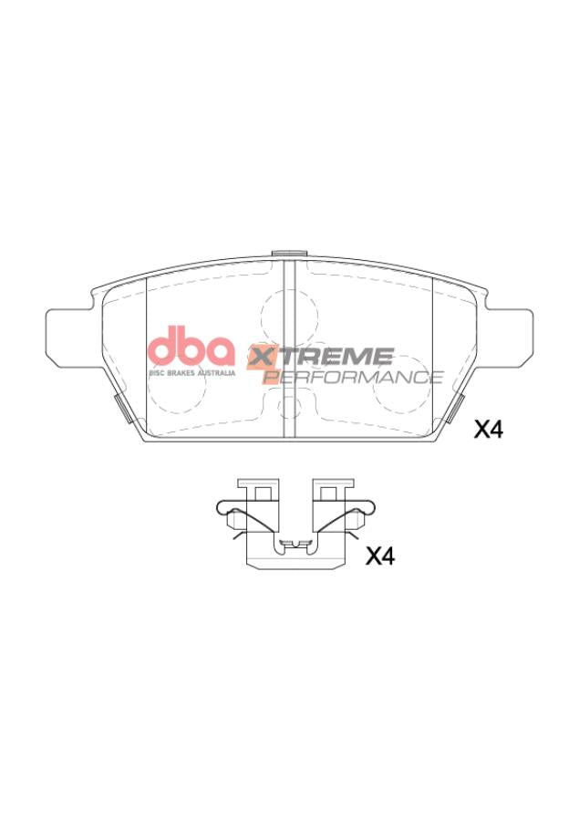 DBA Brake Pads Xtreme Performance | Rear Axle — BP OPREMA I SERVIS d.o.o.