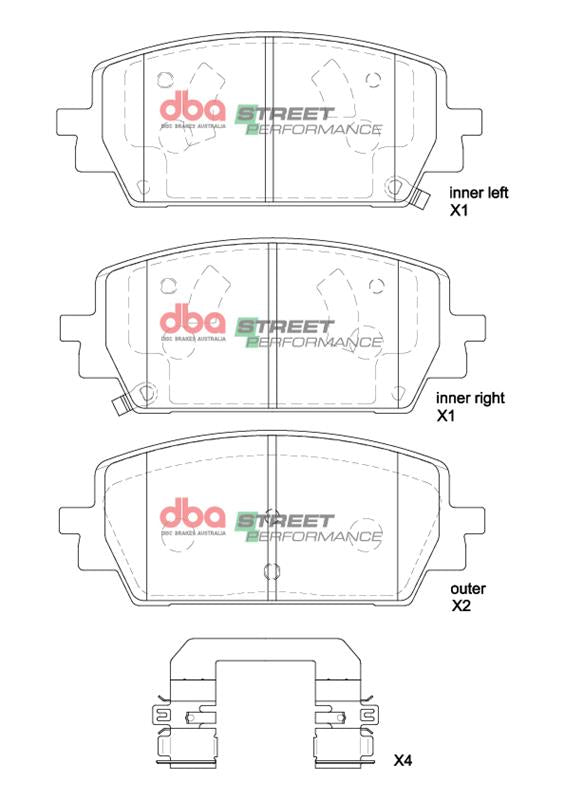 DBA Brake Pads Street Performance | Front Axle — BP OPREMA I SERVIS d.o.o.