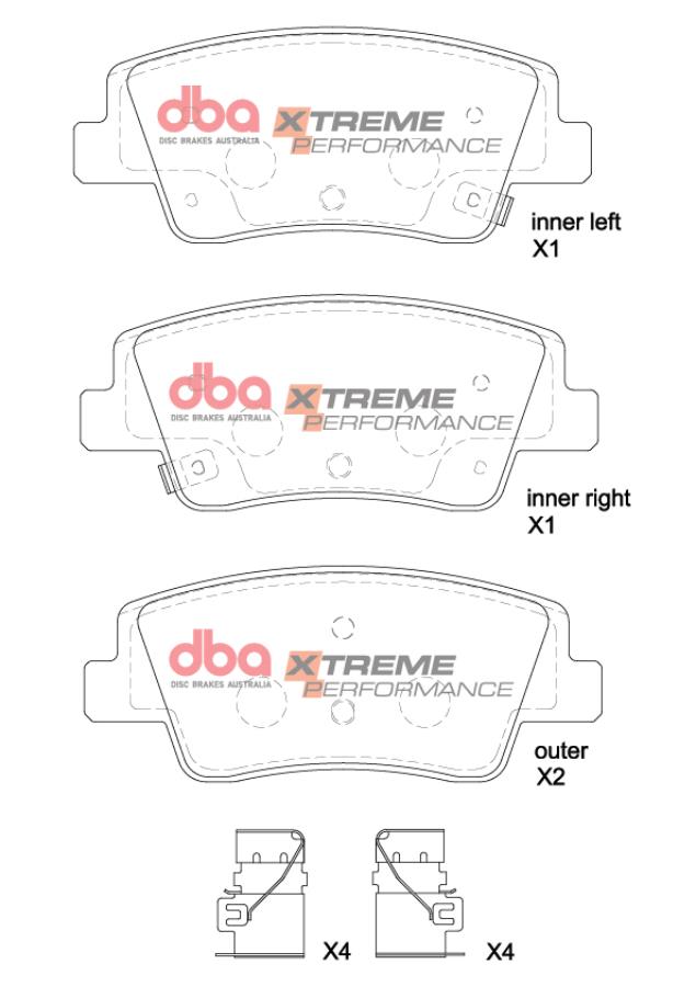 DBA Brake Pads Xtreme Performance | Rear Axle — BP OPREMA I SERVIS d.o.o.