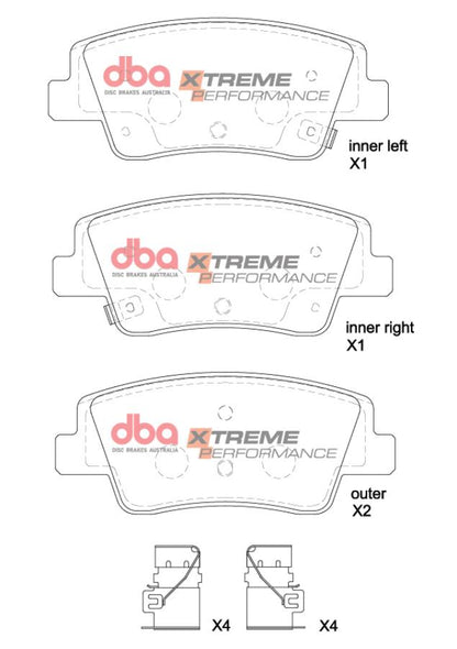 DBA Brake Pads Xtreme Performance | Rear Axle — BP OPREMA I SERVIS d.o.o.