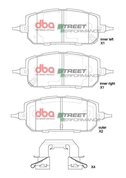 DBA Brake Pads Street Performance | Front Axle — BP OPREMA I SERVIS d.o.o.