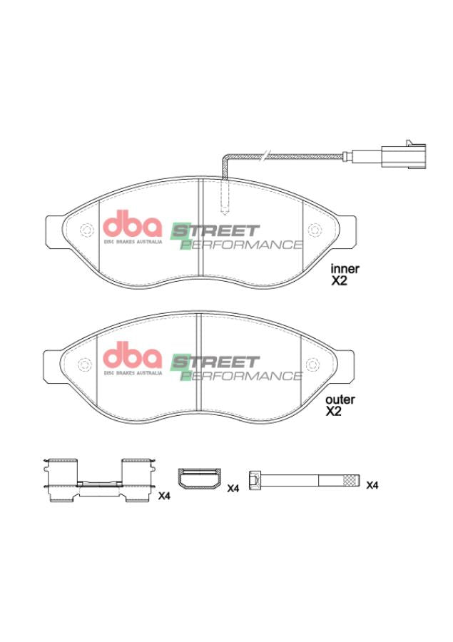 DBA Brake Pads Street Performance | Front Axle — BP OPREMA I SERVIS d.o.o.
