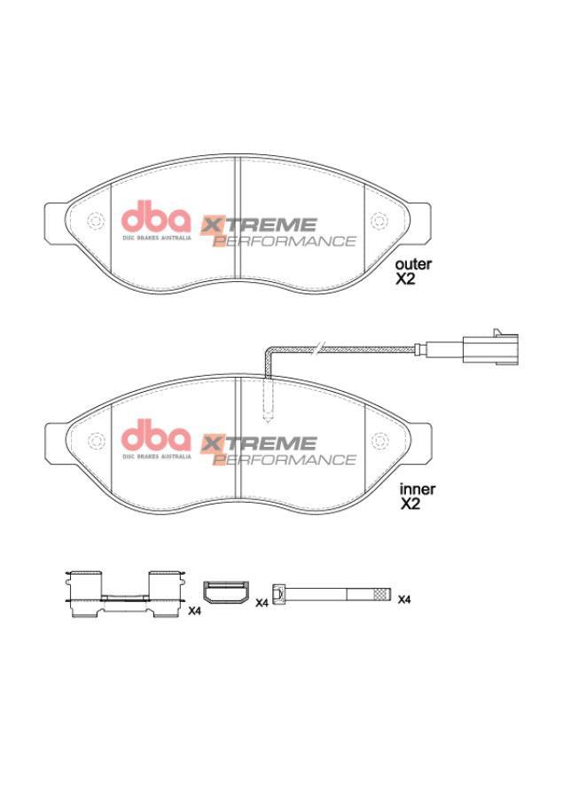 DBA Brake Pads Xtreme Performance | Front Axle — BP OPREMA I SERVIS d.o.o.