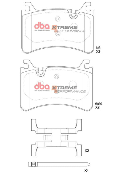 DBA Brake Pads Xtreme Performance | Rear Axle — BP OPREMA I SERVIS d.o.o.