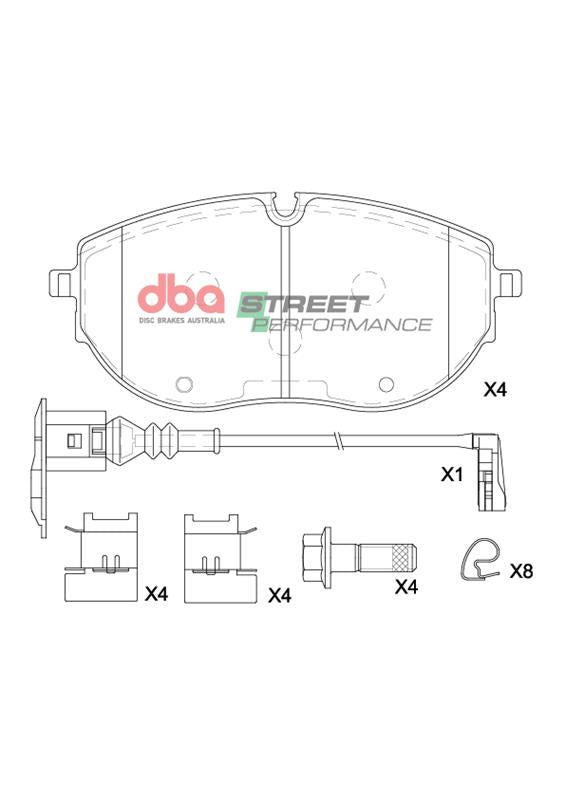 DBA Brake Pads Street Performance | Front Axle — BP OPREMA I SERVIS d.o.o.