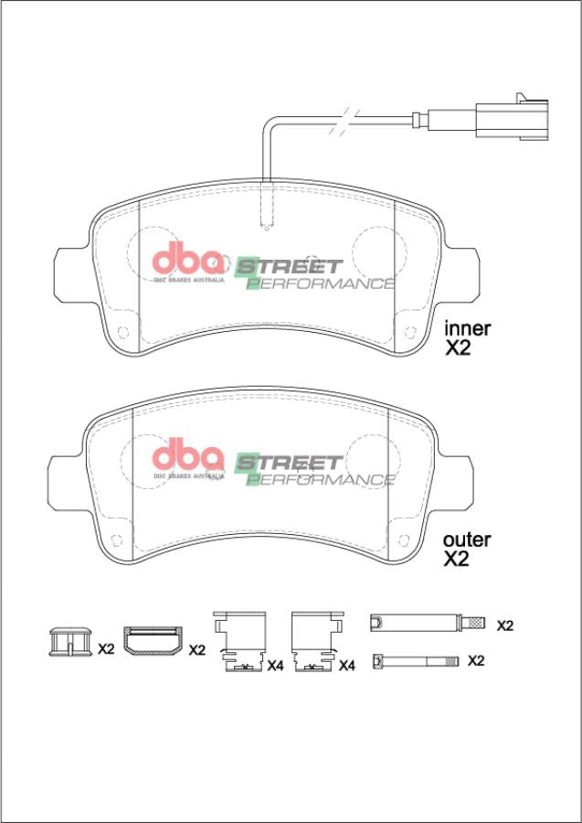 DBA Brake Pads Street Performance | Rear Axle — BP OPREMA I SERVIS d.o.o.