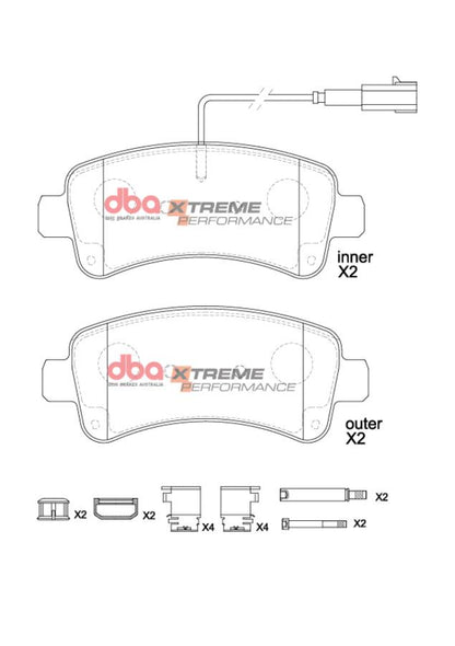 DBA Brake Pads Xtreme Performance | Rear Axle — BP OPREMA I SERVIS d.o.o.