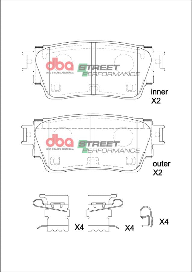 DBA Brake Pads Street Performance | Rear Axle — BP OPREMA I SERVIS d.o.o.