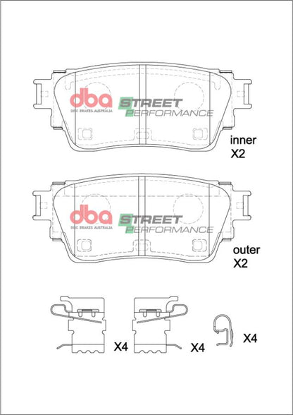 DBA Brake Pads Street Performance | Rear Axle — BP OPREMA I SERVIS d.o.o.