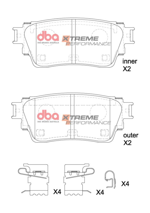 DBA Brake Pads Xtreme Performance | Rear Axle — BP OPREMA I SERVIS d.o.o.