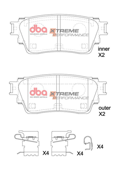 DBA Brake Pads Xtreme Performance | Rear Axle — BP OPREMA I SERVIS d.o.o.