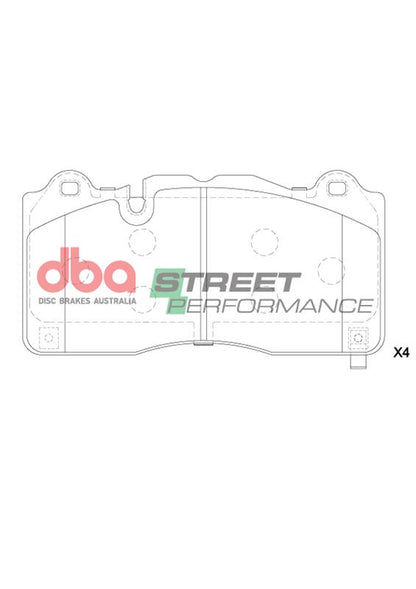 DBA Brake Pads Street Performance | Front Axle — BP OPREMA I SERVIS d.o.o.