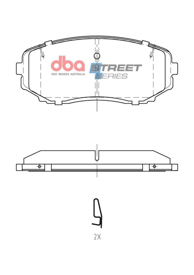 DBA Brake Pads Street Series | Front Axle — BP OPREMA I SERVIS d.o.o.