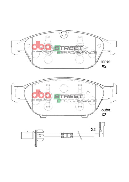 DBA Brake Pads Street Performance | Front Axle — BP OPREMA I SERVIS d.o.o.