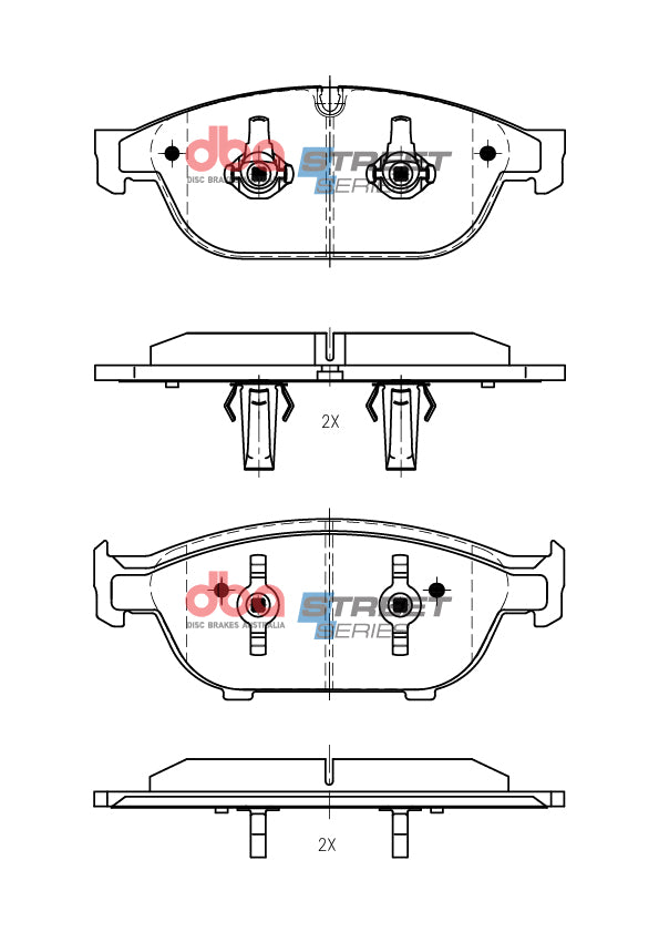 DBA Brake Pads Street Series | Front Axle — BP OPREMA I SERVIS d.o.o.
