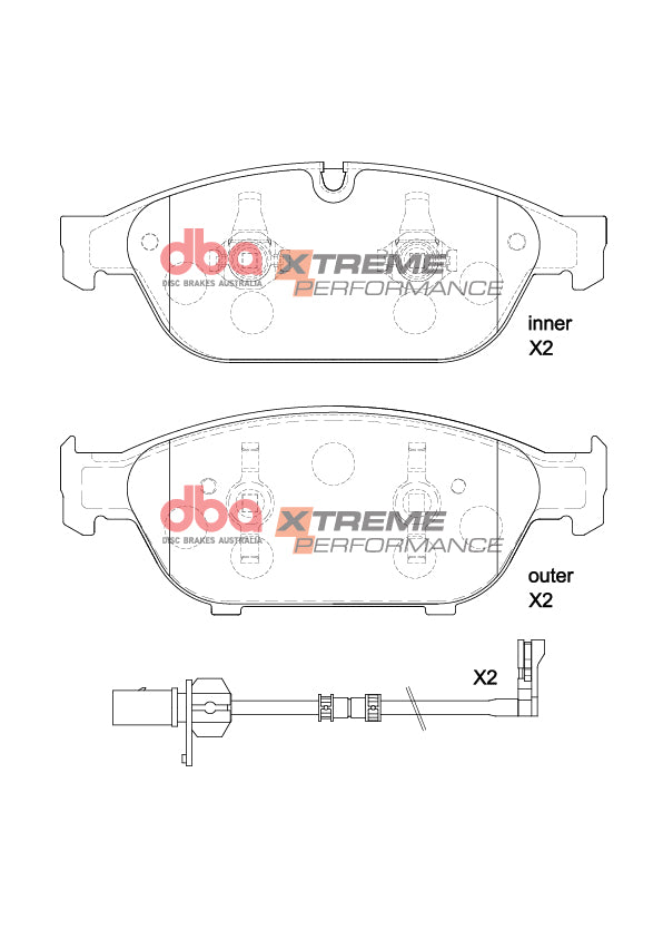 DBA Brake Pads Xtreme Performance | Front Axle — BP OPREMA I SERVIS d.o.o.