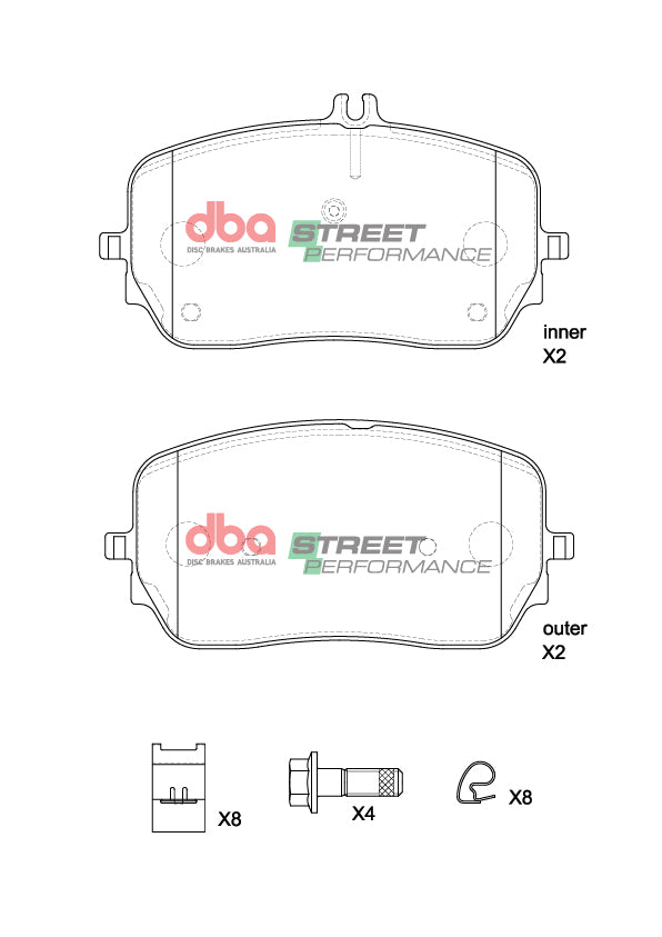 DBA Brake Pads Street Performance | Front Axle — BP OPREMA I SERVIS d.o.o.