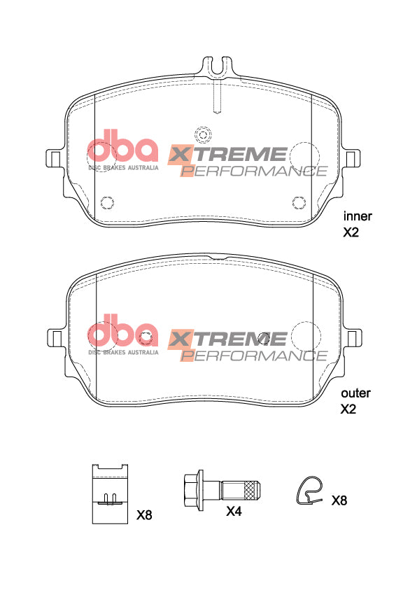 DBA Brake Pads Xtreme Performance | Front Axle — BP OPREMA I SERVIS d.o.o.