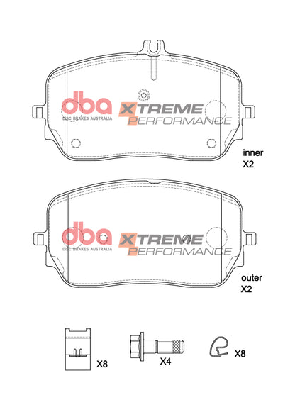 DBA Brake Pads Xtreme Performance | Front Axle — BP OPREMA I SERVIS d.o.o.